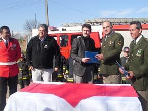 Bomberos entrega terreno al MOP para reconstrucción de cuartel en el Maule