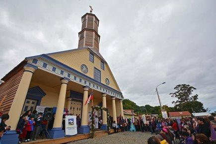 Concluyó restauración de la Iglesia de Chelín en Chiloé