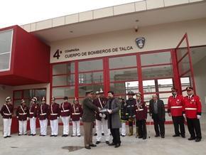MOP entregó a explotación cuarteles de la 2° y 4° Compañía de Bomberos de Talca