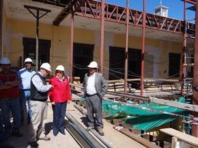Un 32% de avance presentan las obras de restauración de la Gobernación de Los Andes