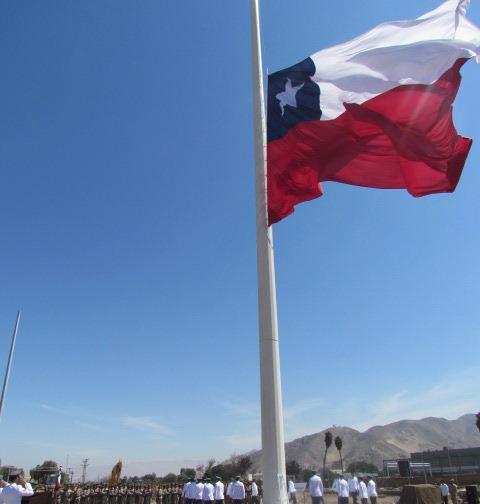 Izan Bandera Bicentenario en Atacama