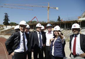Ministro de Obras Públicas constató avance de obras en estadio Ester Roa de Concepción