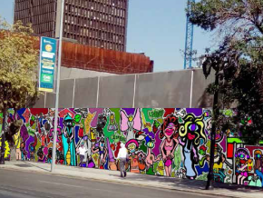 Dos murales incorporarán color a la construcción de la segunda etapa del GAM