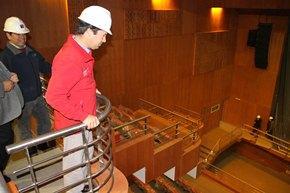 Subsecretario Palacios visita obras del Teatro Regional de Rancagua