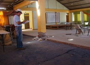 Dirección de Arquitectura realiza catastros en edificios públicos dañados por terremoto