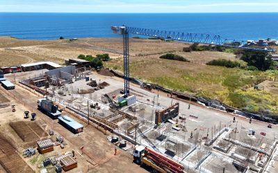 Autoridades inspeccionaron las obras de reposición de la Escuela Unión Mujeres Americanas en Bucalemu